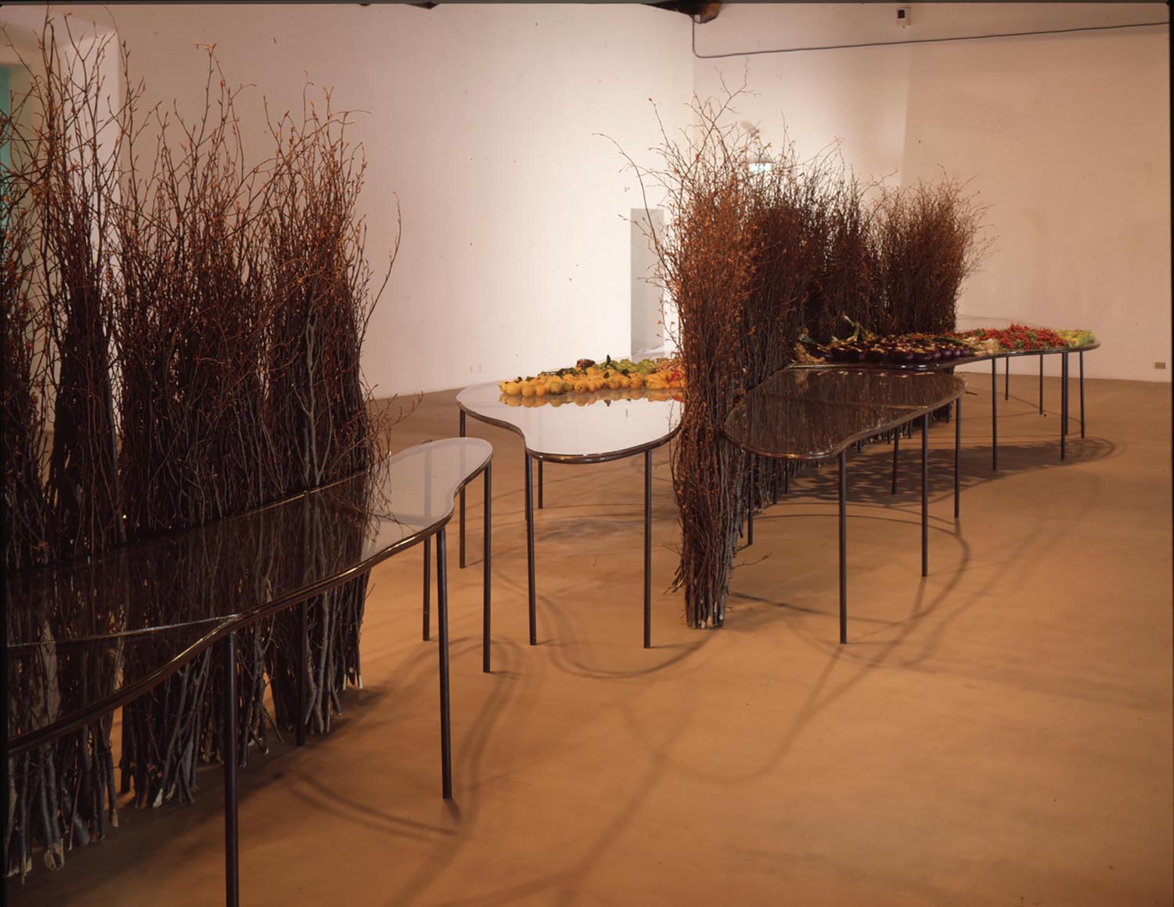 Mario Merz, Tavola di Whitman, 1990